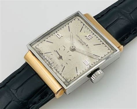 patek philippe ref 1408|Rare 1940’s Patek Philippe 1408/1 18K Rose Gold & Stainless.